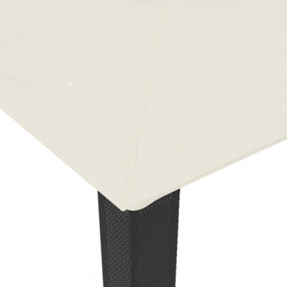 Foișor cu Acoperiș Dublu - Crem, Oțel - Livrare Gratuită