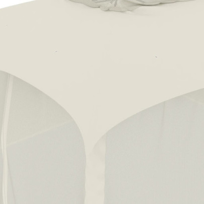 Foișor 3,93x2,93 m - Acoperiș Dublu, Pereți Plasă Crem