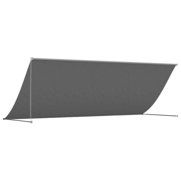 Copertină Retractabilă Antracit 350x150 cm - Textil și Oțel