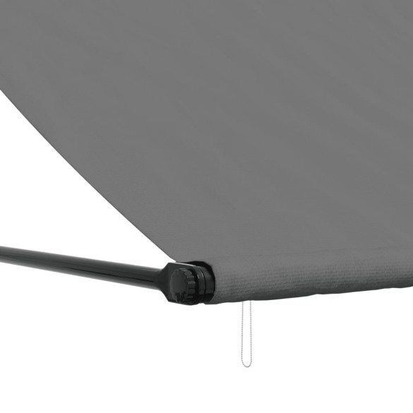 Copertină Retractabilă Antracit 350x150 cm - Textil și Oțel