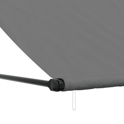 Copertină Retractabilă Antracit 350x150 cm - Textil și Oțel
