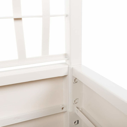 Jardinieră cu Spalier Alb 80x36x140 cm - Livrare Gratuită