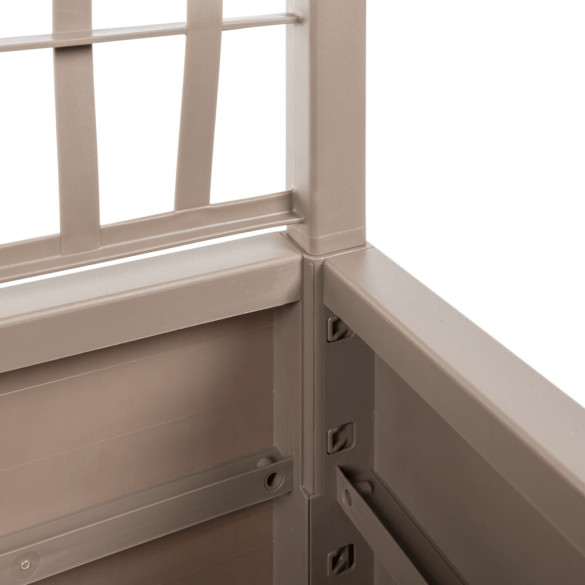 Jardinieră Grădină cu Spalier - Maro Deschis - 80x36x140cm