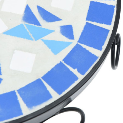 Suporturi Plante Ceramice - 3 buc., Albastru-Alb | Livrare Gratuita