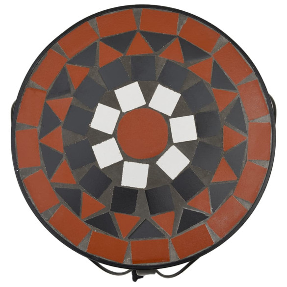 Suporturi Plante Ceramice - 3 Bucăți - Cărămiziu și Alb