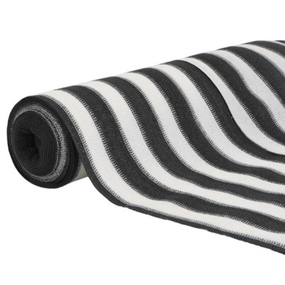 Plasă protecție intimitate antracit/alb 1,5x50 m HDPE