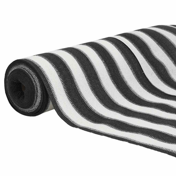 Plasă protecție intimitate antracit/alb 2x25 m - HDPE