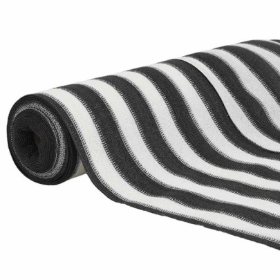 Plasă protecție intimitate antracit/alb 2x25 m - HDPE