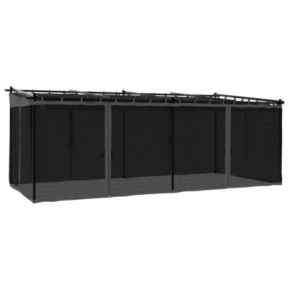 Foișor cu Plasă Antracit 6x3m - Oțel Rezistent | Livrare Gratuită 2