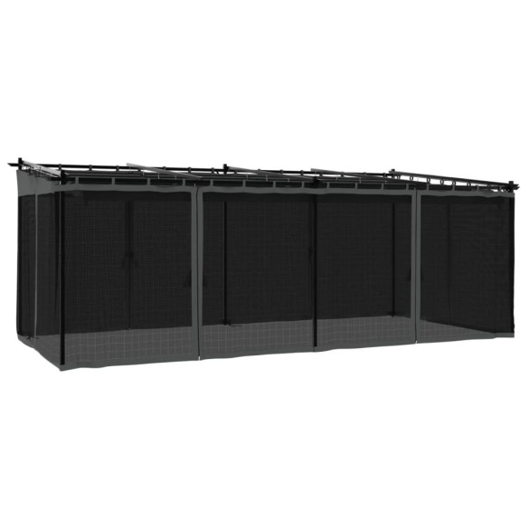 Foișor cu Plasă Antracit 6x3m - Oțel Rezistent | Livrare Gratuită