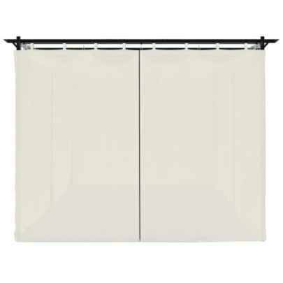 Pavilion cu Draperii 6x3 m, Oțel, Gri Taupe - Livrare Gratuită