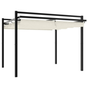 Foișor Gradină Acoperiș Retractabil Aluminiu 3x3m 2
