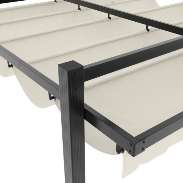 Foișor Gradină Acoperiș Retractabil Aluminiu 3x3m Foișor Gradină Acoperiș Retractabil Aluminiu 3x3m