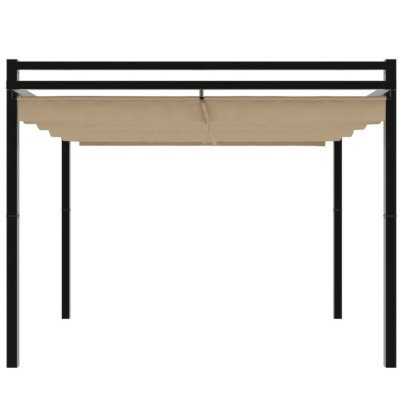 Foișor Grădină Acoperiș Retractabil Aluminiu 3x3m