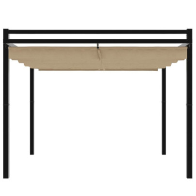 Foișor Grădină Acoperiș Retractabil Aluminiu 3x3m