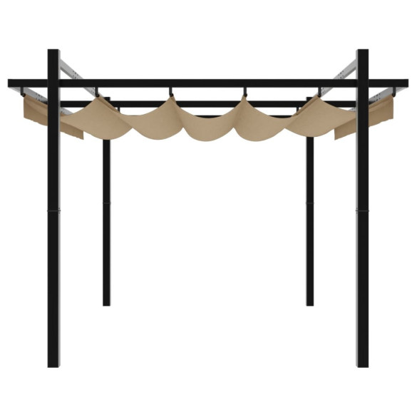 Foișor Grădină Acoperiș Retractabil Aluminiu 3x3m