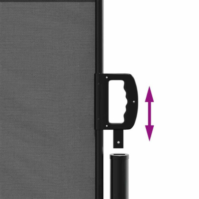 Copertină Laterală Retractabilă Antracit 117x300 cm | Livrare Gratuită