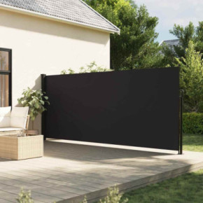 Copertină Laterală Retractabilă - Negru 160x300 cm | Livrare Gratuită
