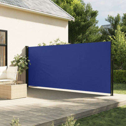 Copertină Laterală Retractabilă Albastră 160x300 cm