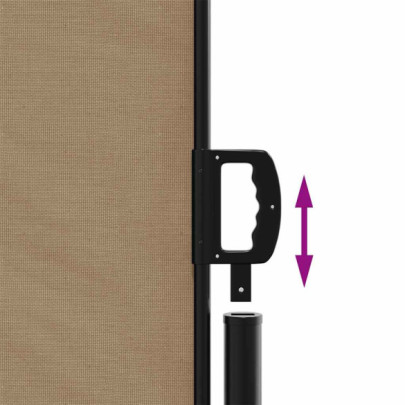 Copertină Laterală Retractabilă Gri Taupe 170x300 cm | Livrare Gratuită