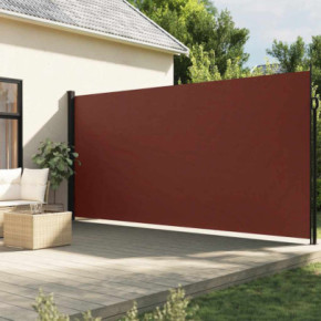 Copertină Laterală Retractabilă Maro 200x300 cm | Livrare Gratuită