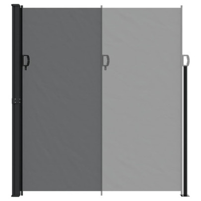 Copertină Laterală Retractabilă - Negru 220x300 cm