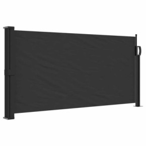 Copertină Laterală Retractabilă - Negru 100x500 cm | Livrare Gratuită 2