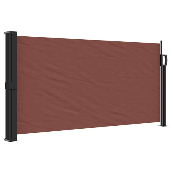 Copertină Laterală Retractabilă Maro 100x500 cm | Livrare Gratuită