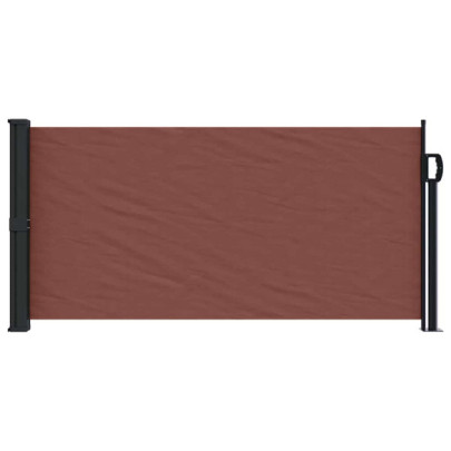 Copertină Laterală Retractabilă Maro 100x500 cm | Livrare Gratuită
