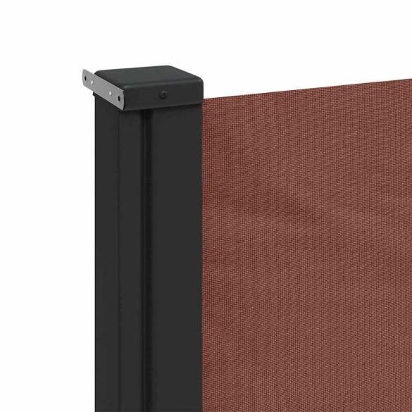 Copertină Laterală Retractabilă Maro 100x500 cm | Livrare Gratuită