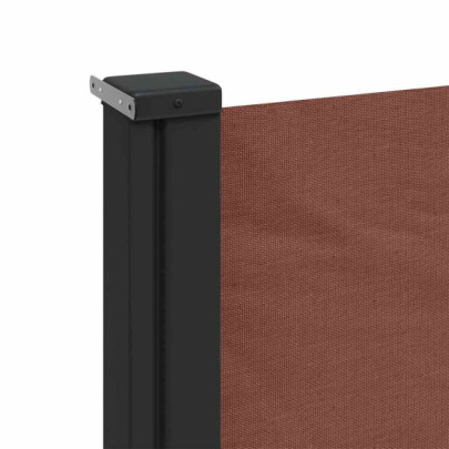 Copertină Laterală Retractabilă Maro 100x500 cm | Livrare Gratuită