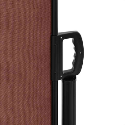 Copertină Laterală Retractabilă Maro 100x500 cm | Livrare Gratuită