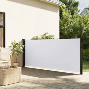 Copertină Laterală Retractabilă - Alb - 100x500 cm | Livrare Gratuită