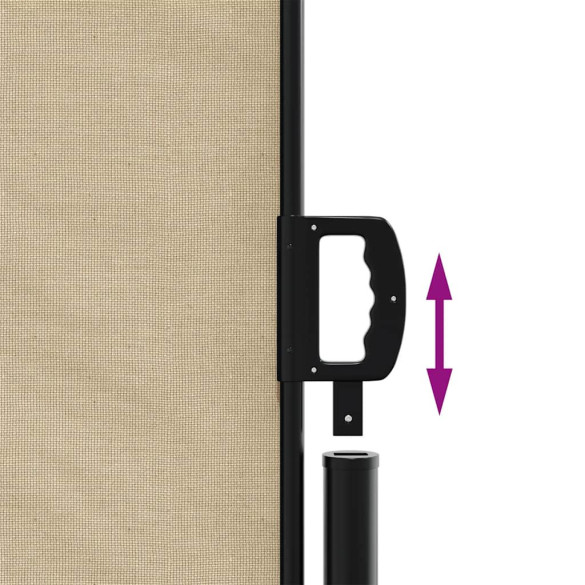 Copertină Laterală Retractabilă Bej 140x500 cm - Livrare Gratuită Copertină Laterală Retractabilă Bej 140x500 cm - Livrare Gratuită