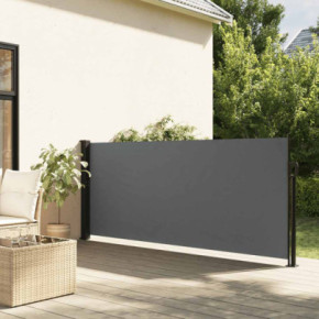 Copertină Laterală Retractabilă Antracit 140x500 cm | Livrare Gratuită