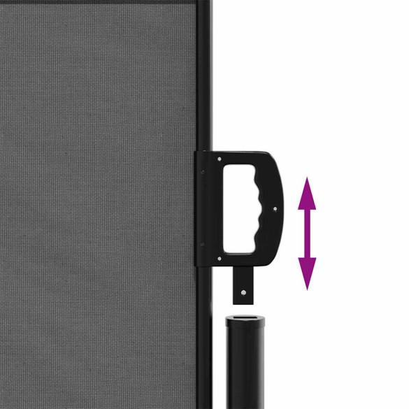 Copertină Laterală Retractabilă Antracit 140x500 cm | Livrare Gratuită