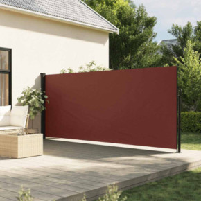 Copertină Laterală Retractabilă Maro 180x500 cm | Livrare Gratuită
