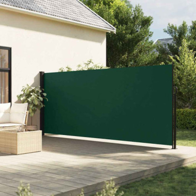 Copertină Laterală Retractabilă Verde - 180x500 cm