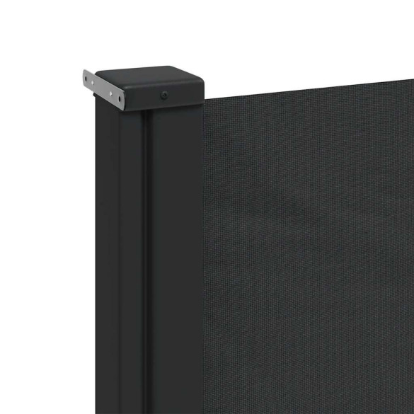Copertină Laterală Retractabilă - Negru 200x500 cm | Livrare Gratuită