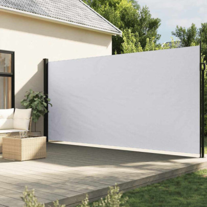 Copertină Laterală Retractabilă - Alb - 200x500 cm | Livrare Gratuită