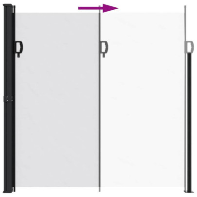 Copertină Laterală Retractabilă - Alb - 200x500 cm | Livrare Gratuită