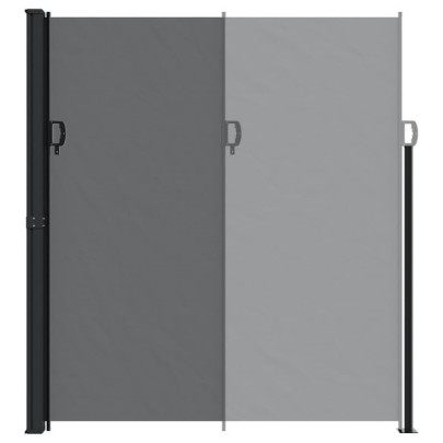 Copertină Laterală Retractabilă 220x500 cm - Negru | Livrare Gratuită