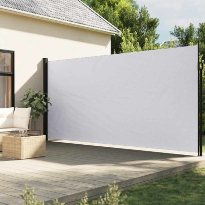 Copertină Laterală Retractabilă Albă - 220x500 cm | Livrare Gratuită