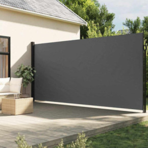 Copertină Laterală Retractabilă Antracit 220x500 cm