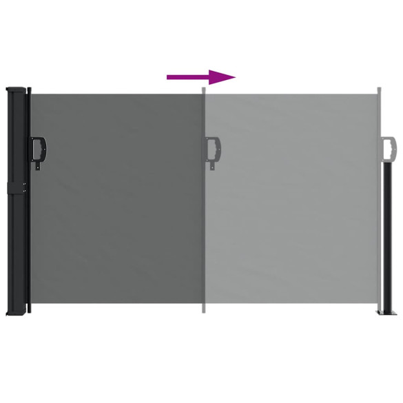 Copertină Laterală Retractabilă Antracit 120x600 cm | Livrare Gratuită Copertină Laterală Retractabilă Antracit 120x600 cm | Livrare Gratuită