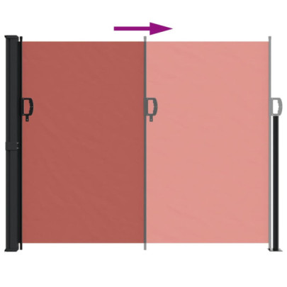 Copertină Laterală Retractabilă Teracotă 160x600cm