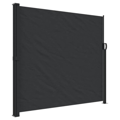 Copertină Laterală Retractabilă - Negru 180x600 cm | Livrare Gratuită