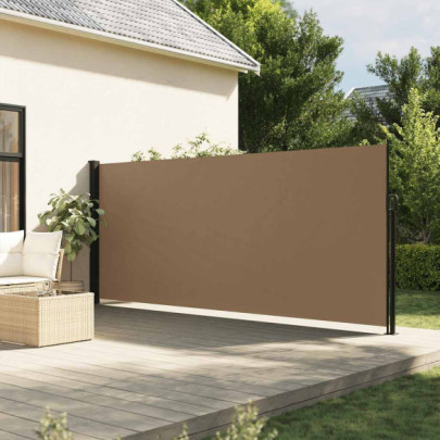 Copertină Laterală Retractabilă Gri Taupe 180x600 cm