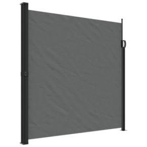 Copertină Laterală Retractabilă Antracit 200x600 cm | Livrare Gratuită 2