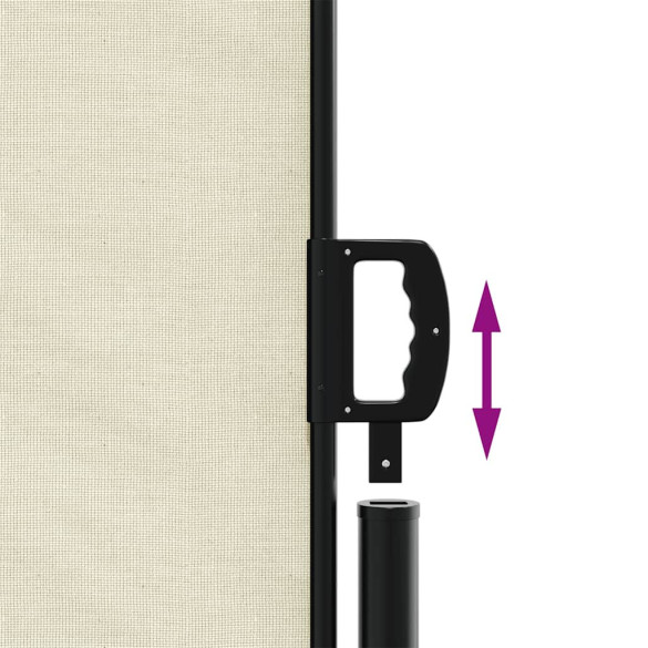 Copertină Laterală Retractabilă Crem 220x600 cm | Livrare Gratuită